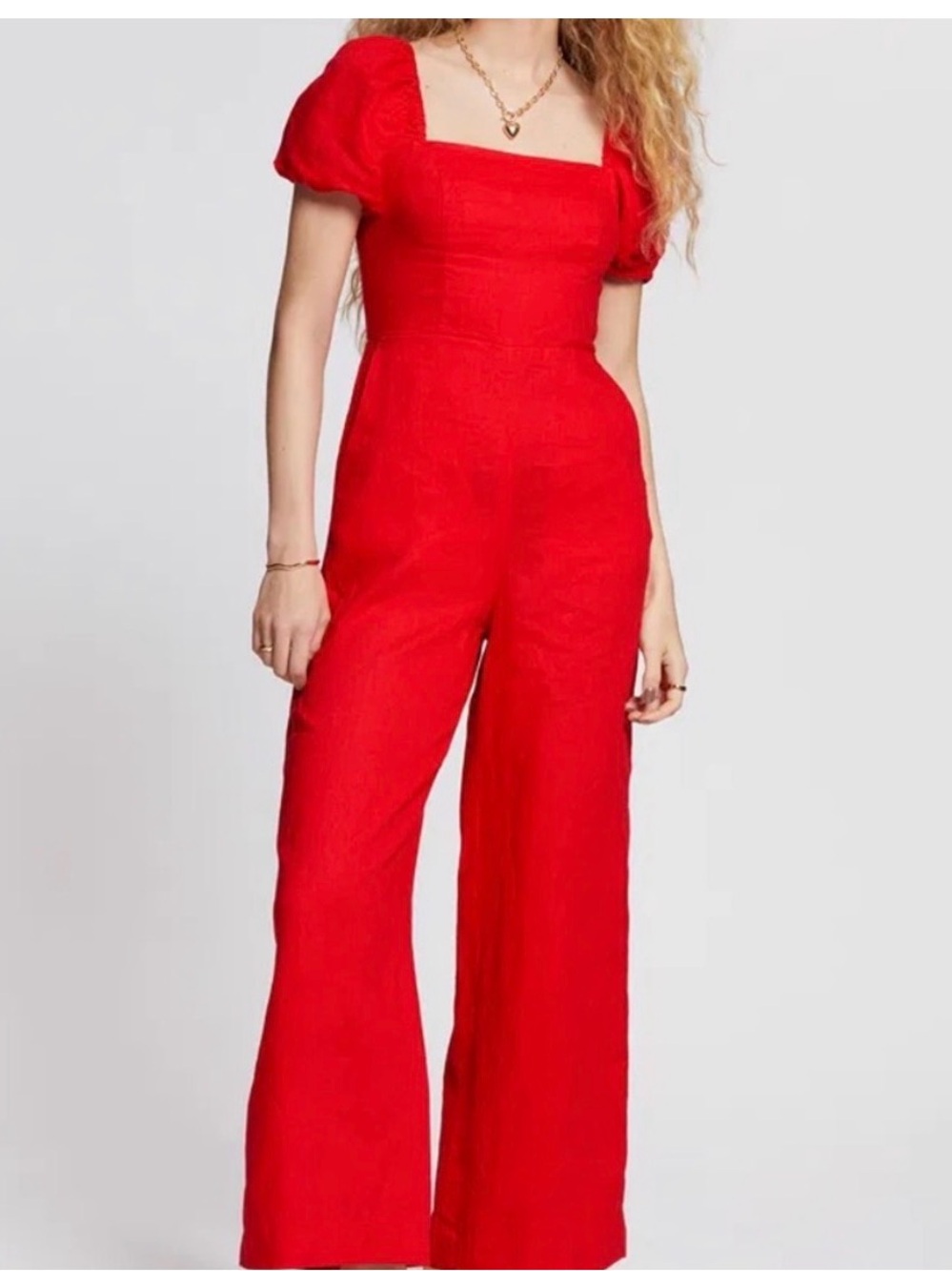 & Other Stories Wide-Leg tie back Jumpsuit